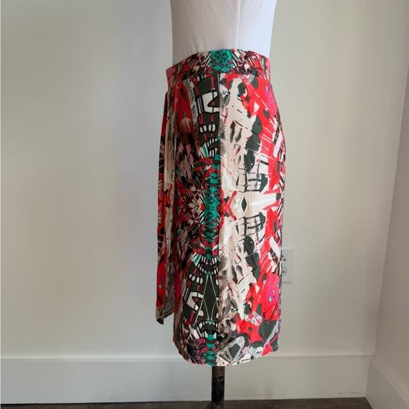 ANTHROPOLOGIE MAEVE LIGEIA FAUX WRAP MINI SKIRT TRIBAL PRINT SMALL - Picture 5 of 8